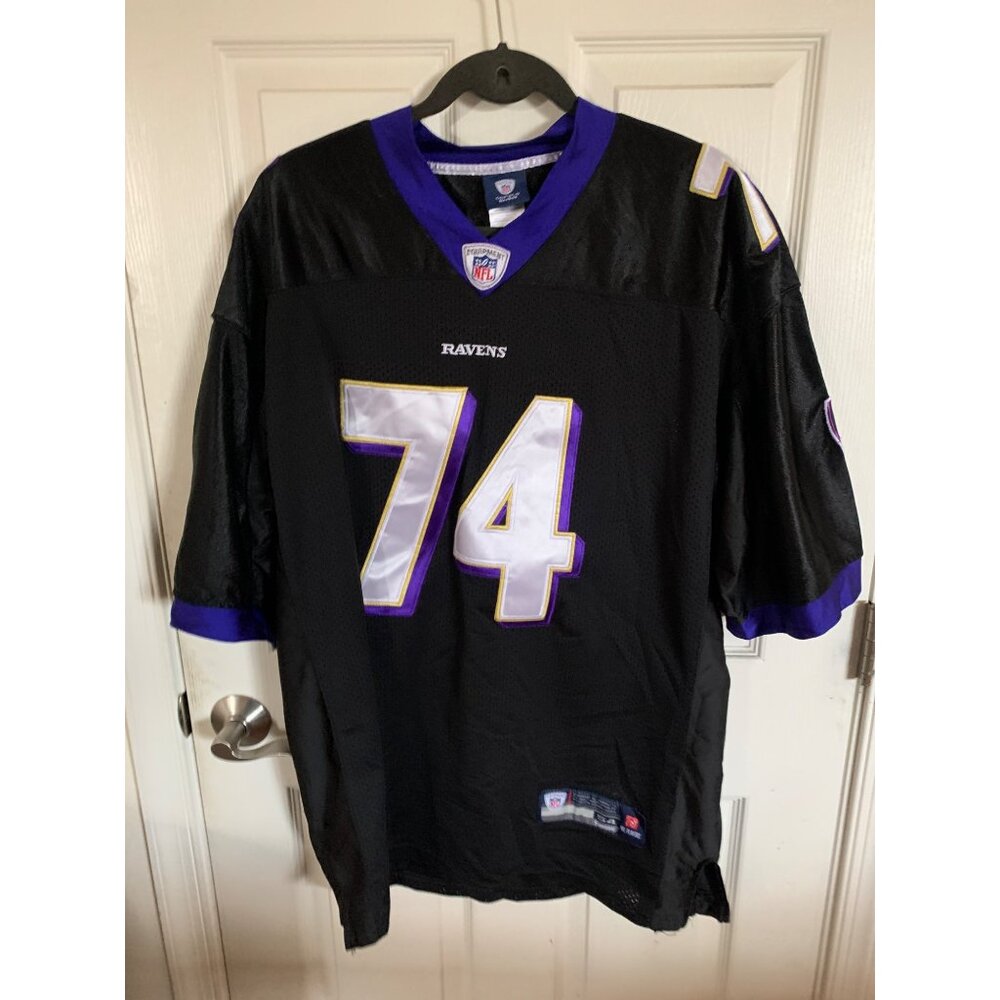 Reebok Baltimore Ravens Michael Oher #74 Black NFL Jersey Size XLarge 54 - Picture 3 of 9